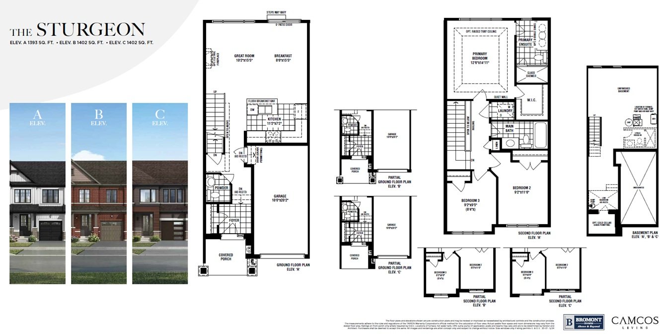 Gateway of Lindsay Homes Townhomes Floor Plan 2