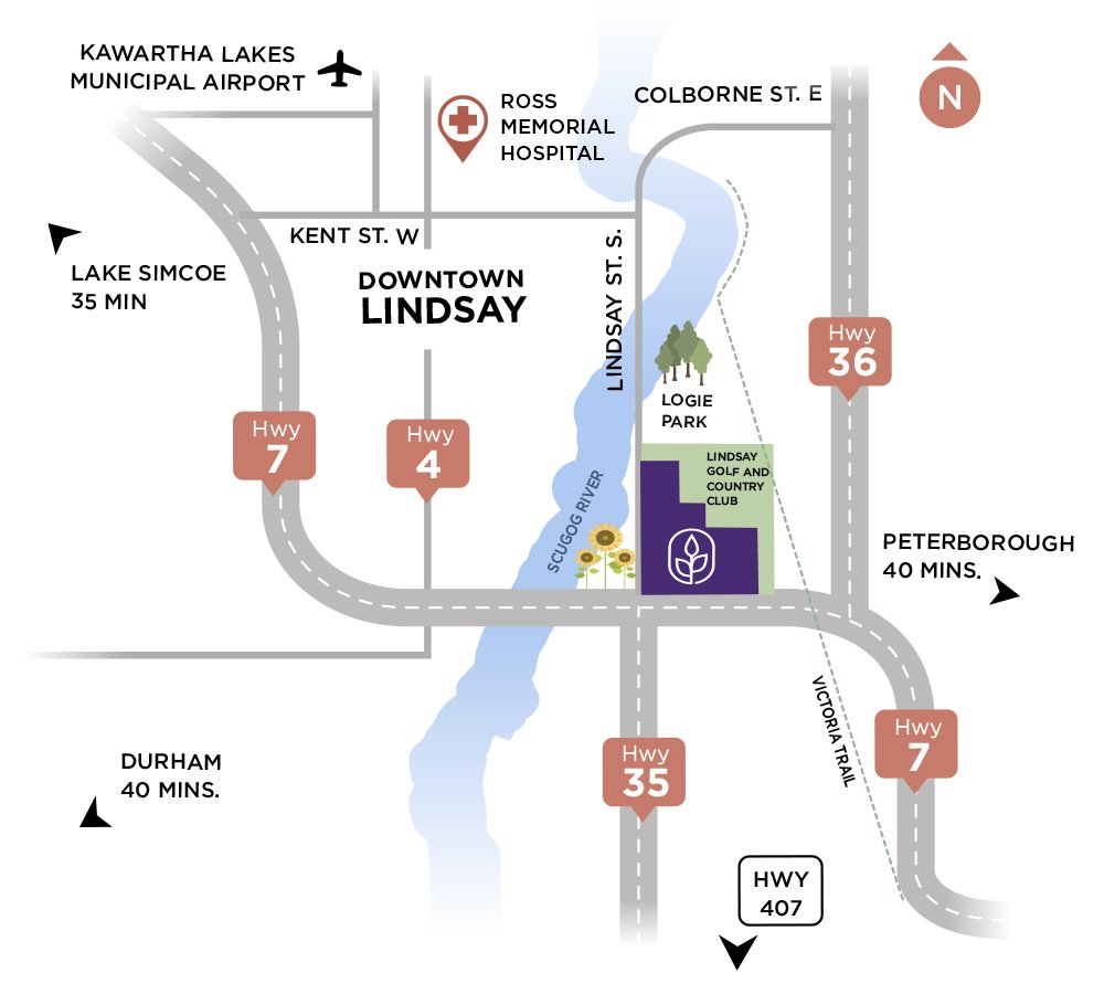 Gateway of Lindsay Location Map